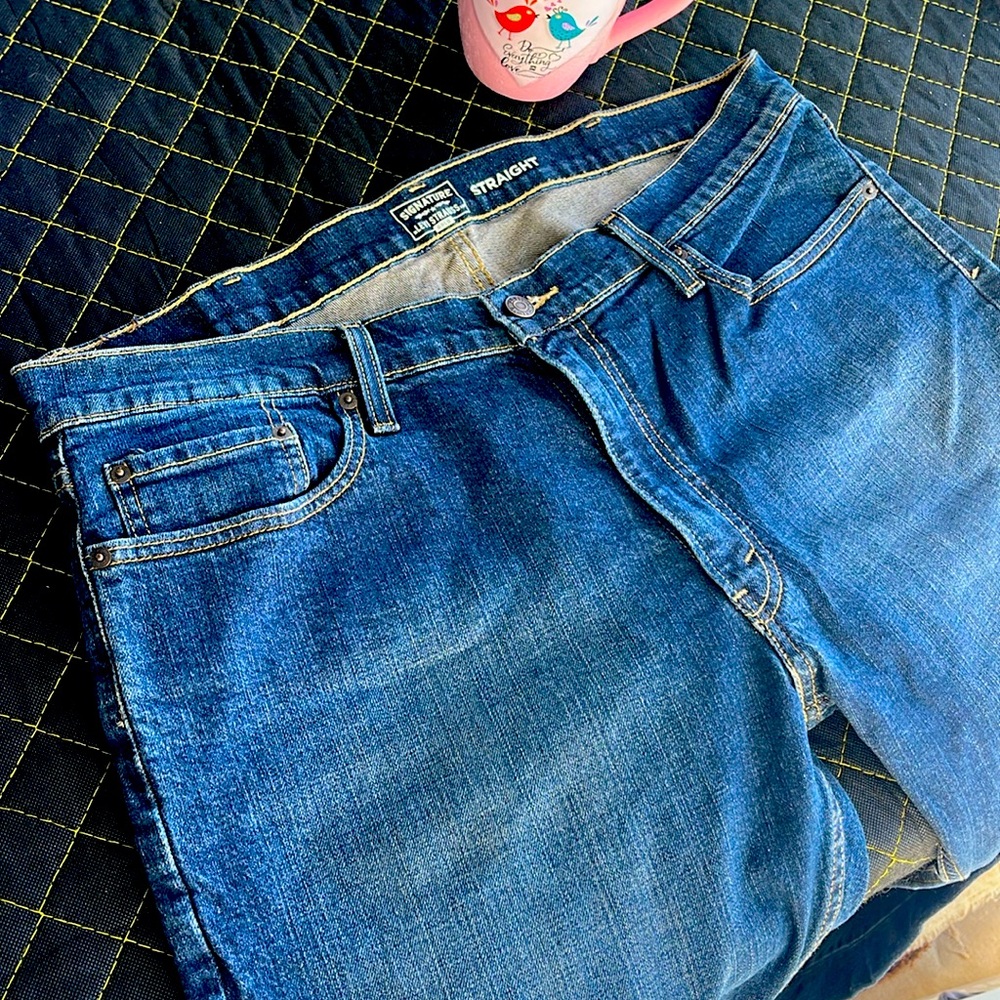 Levi’s Straight cut Blue denim jeans men’s signature gold size 38 x 30